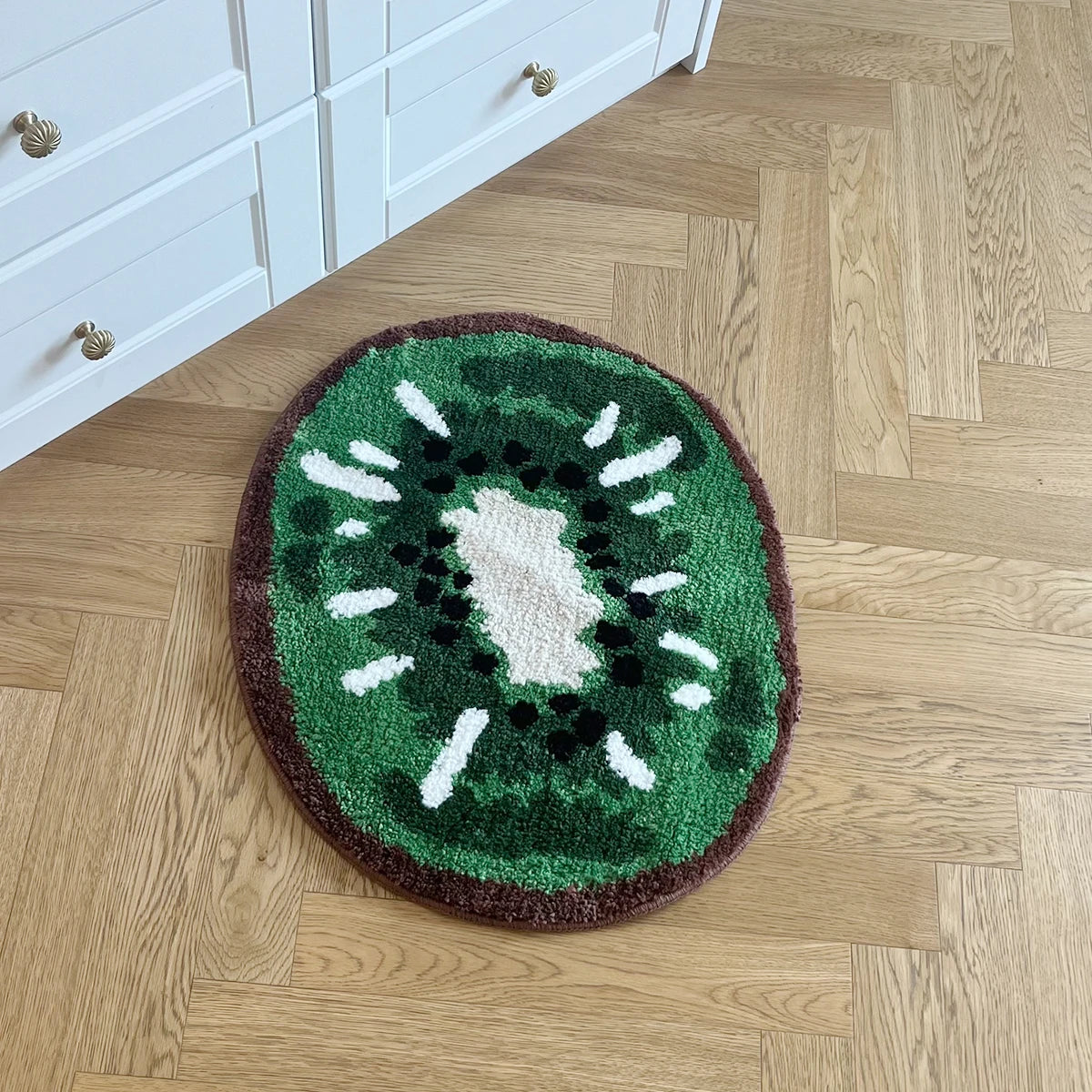 Oval Kiwi Rug