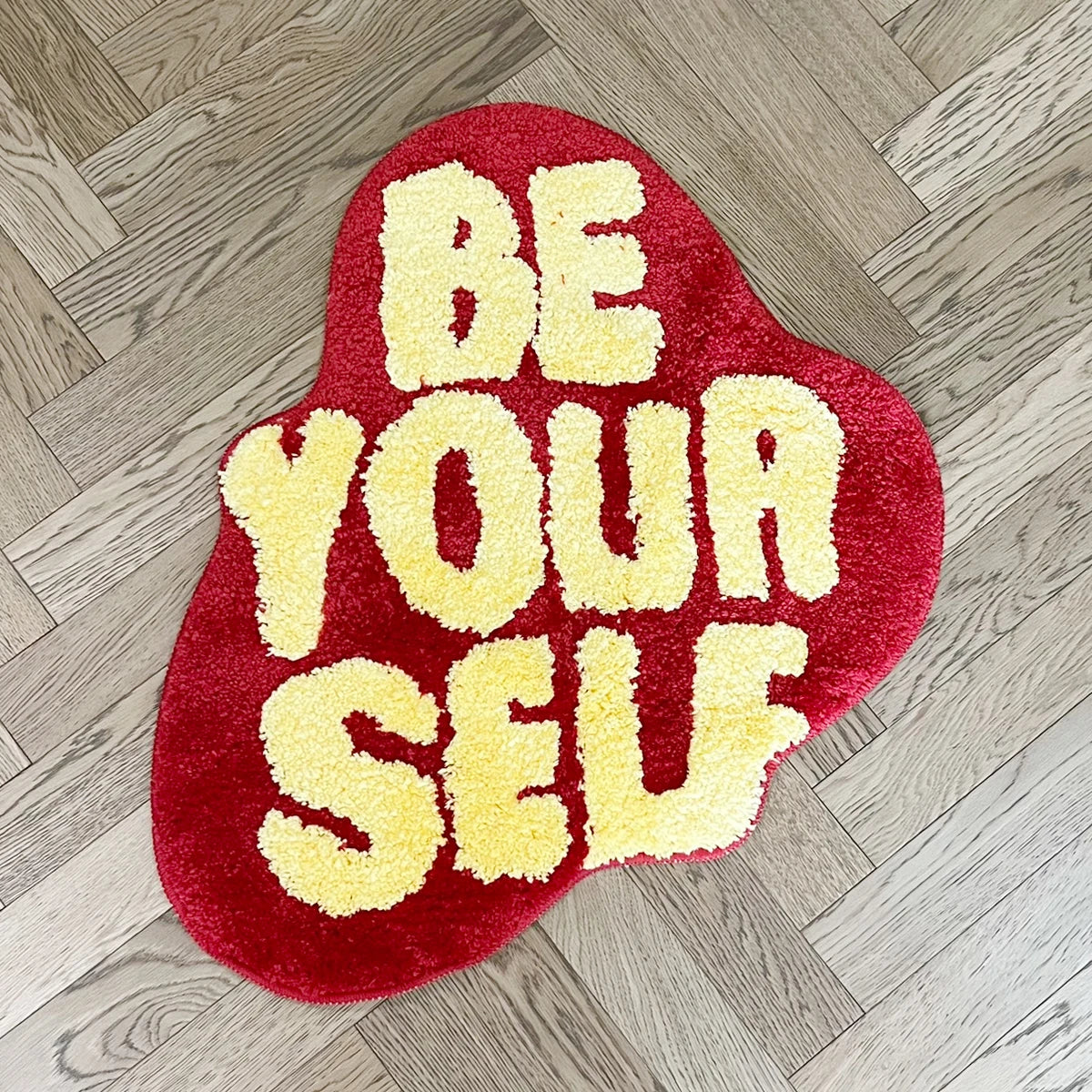 Be Your Self Shape Tufted Rug